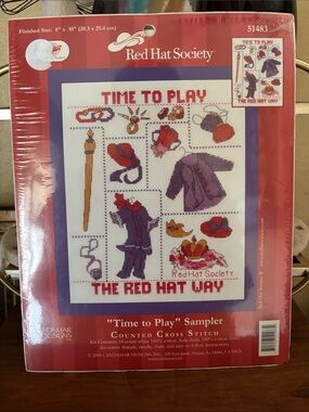 Red Hat Society Cross Stitch Kit 2005